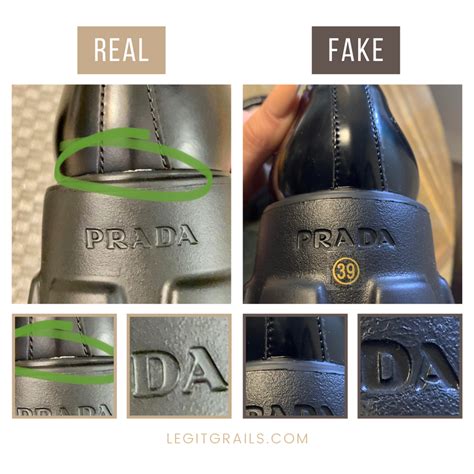 fake prada loafers vs real|are prada shoes real.